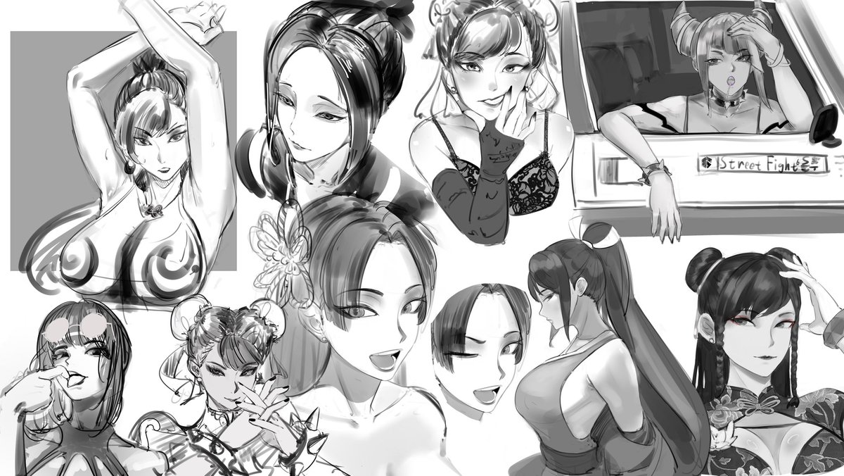 DomeSome69's tweet photo. #Streetfighter６ #落書　
這週的練習~ https://t.co/kxCMogxtlC
