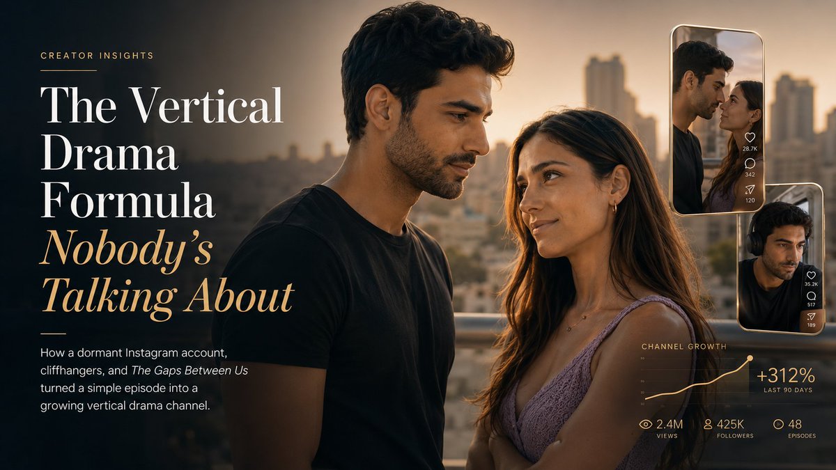 yaeltamar's tweet photo. Check out the latest article in my newsletter: The Vertical Drama Formula Nobody Talking About  

https://t.co/M6ew8arNkr https://t.co/P3dIfCoxog