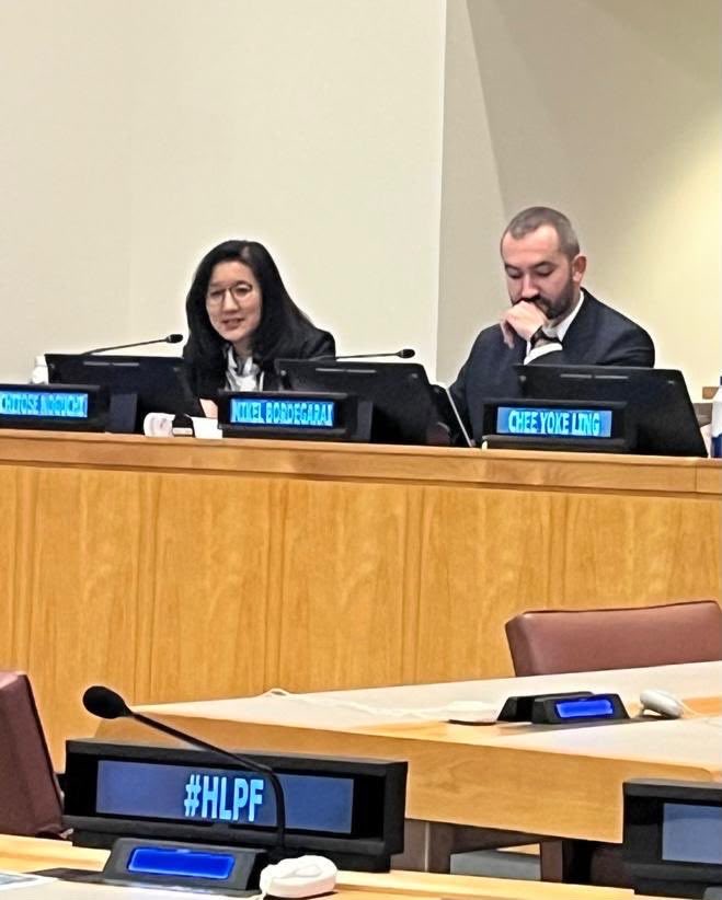 chitose_noguchi's tweet photo. Honored to moderate #Egypt's official side event at #HLPF.

As Egypt launched its 4th Voluntary National Review, we discussed how integrated reporting, sustainable financing &amp; local action can accelerate the #SDGs.

@UNDPArabStates @mpedegypt @AbdallahAldard1 https://t.co/T820XDQbw2