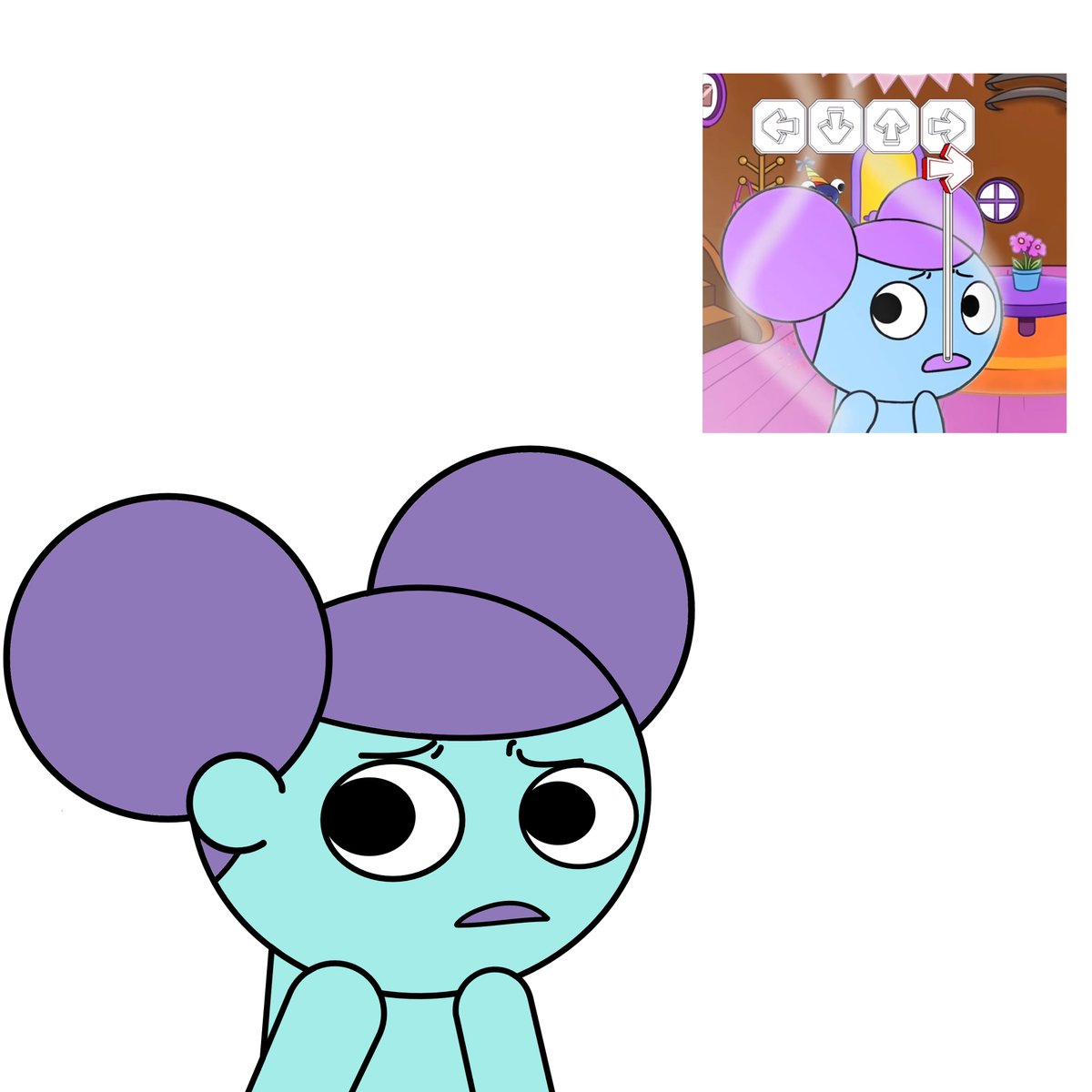 willokjimetto's tweet photo. A little attempt to remake Pibby's poses from Learning to Smile by @FNFSEGFAULT using the @PibbyEschaton design.
If I get motivated, I might do more poses.
(btw made on Krita using a mouse. Pure hell)
#pibbyapocalypse #pibby #segfault https://t.co/mytKEqgmUv