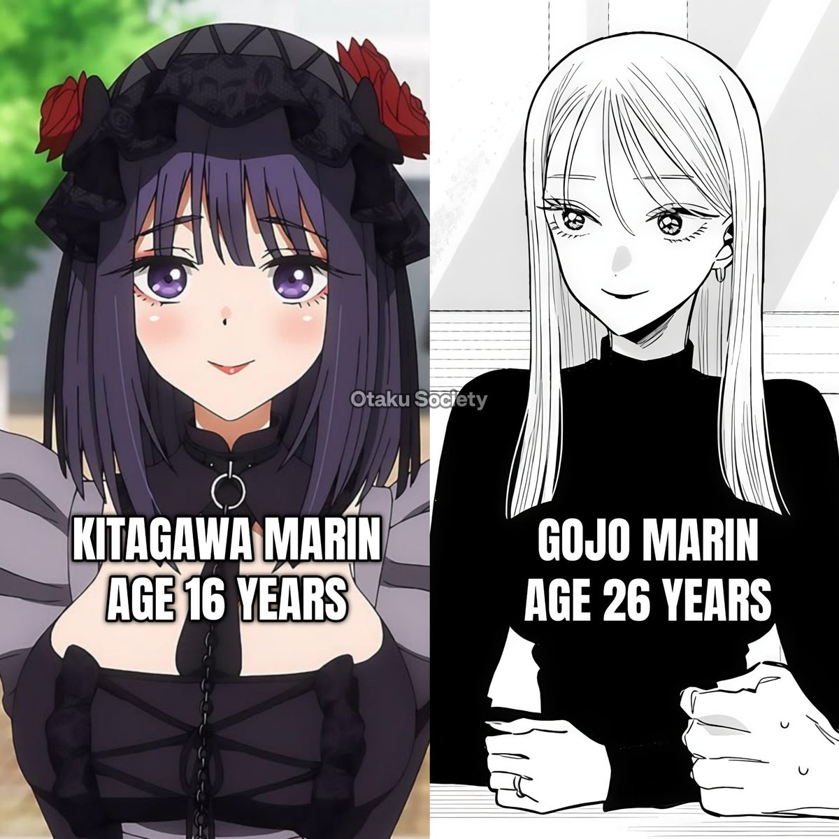 AnimexSociety's tweet photo. AGE 16↓                              AGE 26↓ https://t.co/byr7TxEWfM