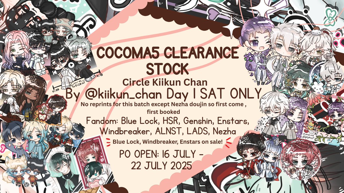 cocohina様☆確認用 ❤️ & 🔁 are appreciated] Kiikun #COCOMA5 SALES is OPEN!🖤 A-29