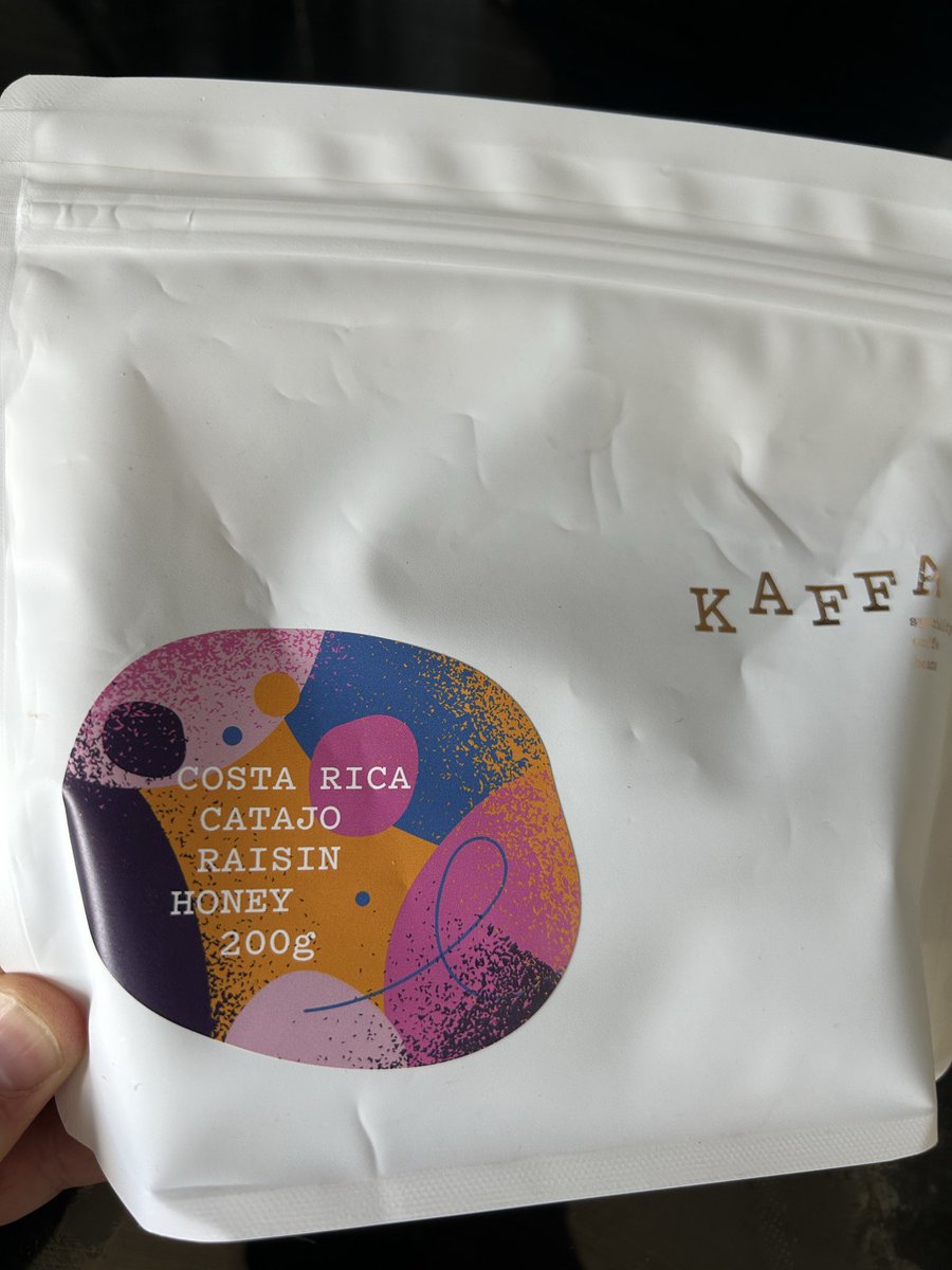 smirnoffs's tweet photo. @wojtekszkutnik Thanks, will try 19 grams. I heard good stuff. I have 3 more coffees that I ordered from different roasters from Poland and Slovakia. So far my absolute favorite is this Kaffa coffee from Costa Rica. Outstandingly reach aroma, very fruity taste and long aftertaste. Just awesome! https://t.co/2L9orgUQor