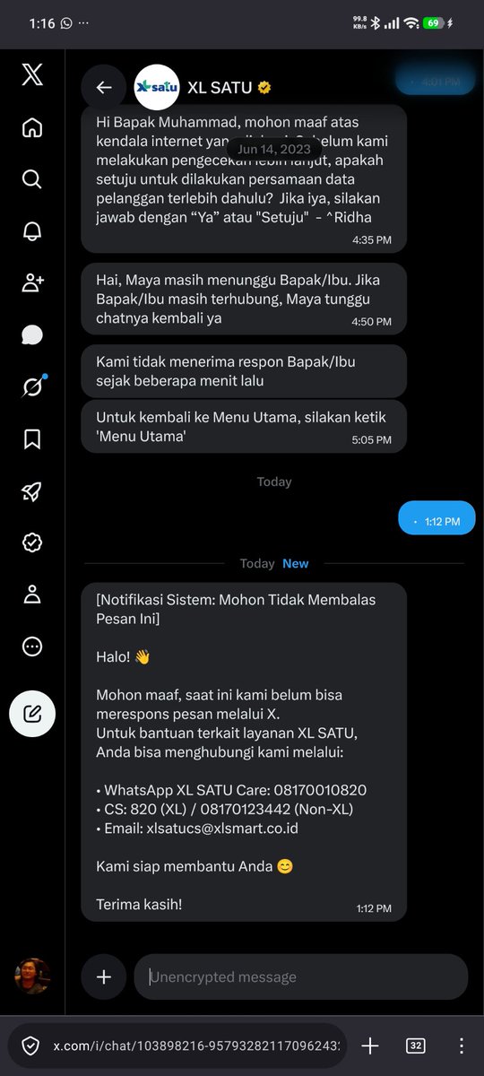 rudisai's tweet photo. @xlsatu_ Gak tau sudah berapa tahun pakai XlHome 🫠 baru kali ini kena troble koneksi 😭 sepertinya maintenace dadakan 😭 mau restart tali gak install MyXl .. eh ternyata baru ingat kenapa kok gak ada apk MyXL padahal dulu sempat install https://t.co/0nnzyLvc2T