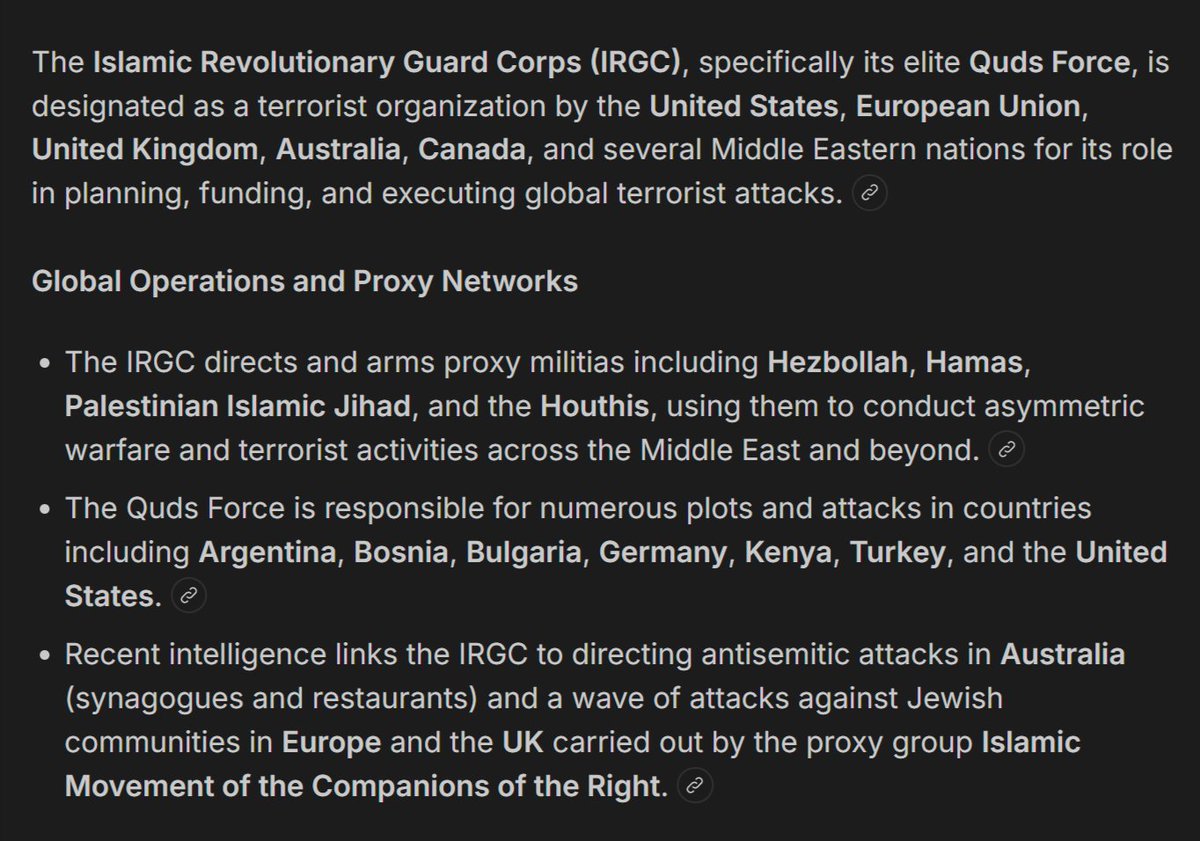 Mynewlife65's tweet photo. @21WIRE Wow, the IRGC are global terrorists, even terrorists against their own people.

Think what you want about other countries and organizations, but the prior is still true.

You might want to do more research. https://t.co/yiQ7jn4MKa