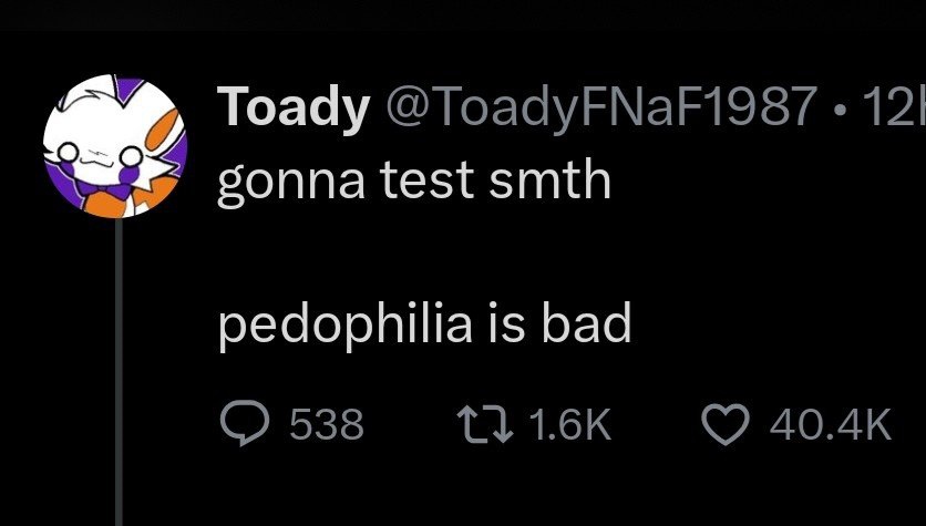 Hideo_Fufujima's tweet photo. When 99% of pedo accusations on this site are people seeking attention and crying wolf, it's absolutely reasonable to question the intentions of yet another person seeking attention with the word https://t.co/rjaLr5dGF3