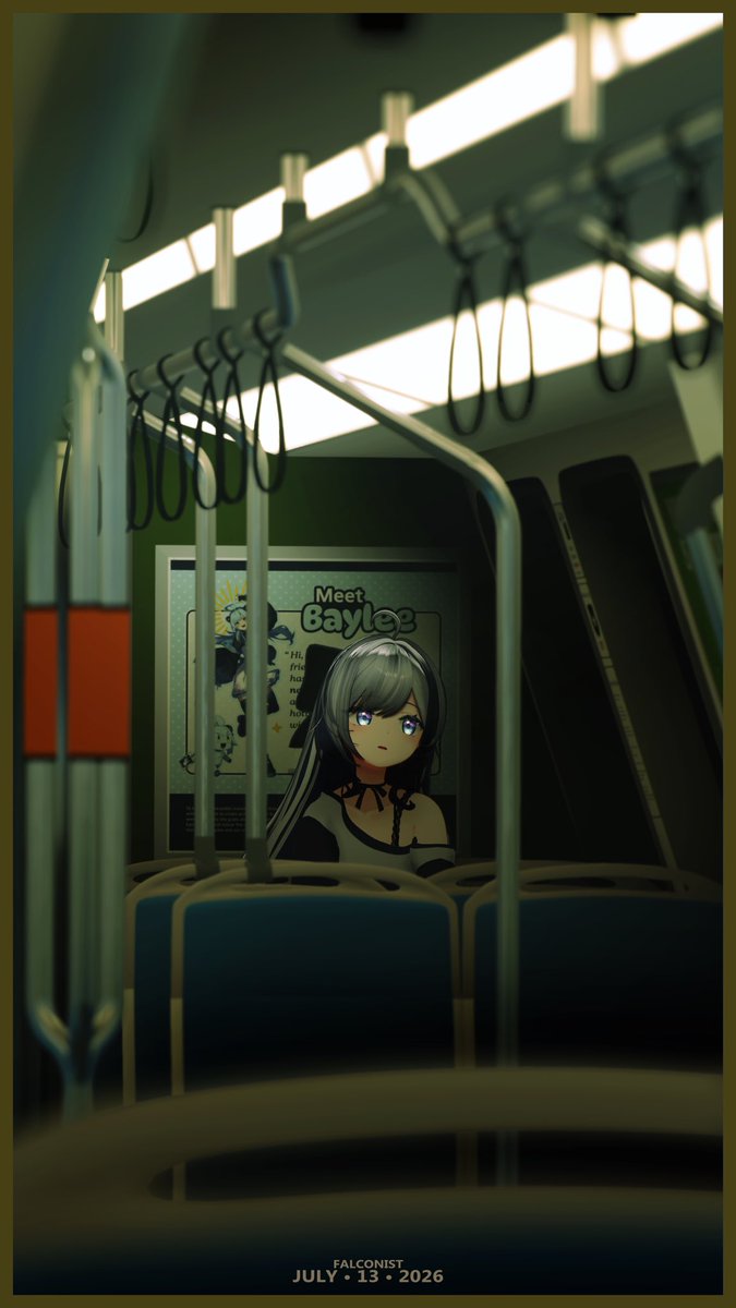 Falconists's tweet photo. Midnight BART going anywhere

#ペルラ3D #VRChat #VRChatPhotography https://t.co/9RVyU4Gk8e