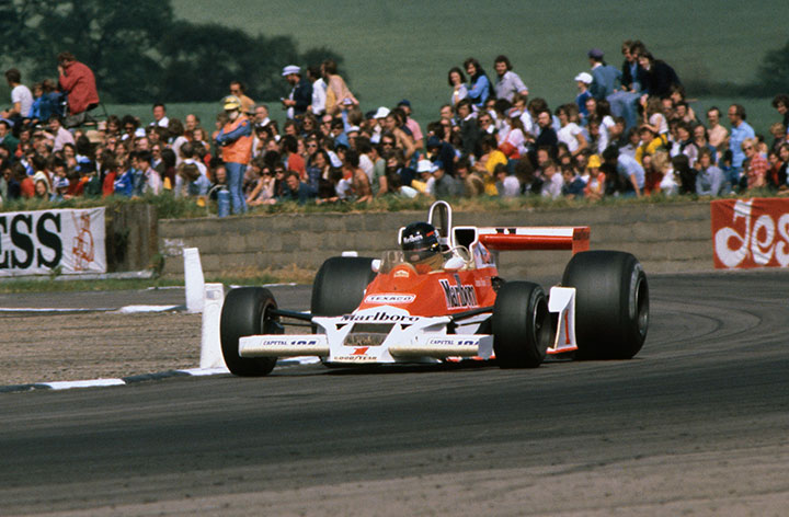 MsportXtra's tweet photo. #F1 #OnThisDay, July 16th 1977. From pole position, James Hunt in the @McLarenF1 won the #BritishGP , held at @SilverstoneUK . Niki Lauda (@ScuderiaFerrari ) finished 2nd, just ahead of Gunnar Nilsson (Lotus), who took 3rd. https://t.co/MQO1frLUFZ #MsportXtra https://t.co/EOdFUds2lp