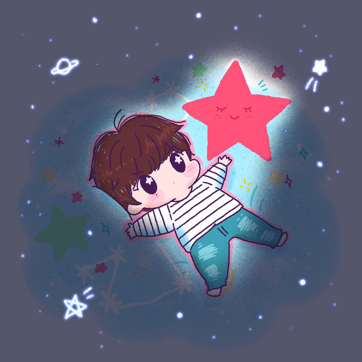 FROMKIMEE's tweet photo. 𝑳𝒂𝒕𝒆 𝑵𝒊𝒈𝒉𝒕 𝑫𝒓𝒊𝒗𝒆 

🛸　　　 　🌎　°　　🌓　•　　.°•　　　🚀 ✯
　　　★　*　　　　　°　　　　🛰 　°·　　   🪐
.　　　•　° ★　•  ☄

오랜만에 끄적인 거 가져왔어요
폭신한 구름에 누워 별 보는 키횬••💫 https://t.co/CnC9Xb8U6J