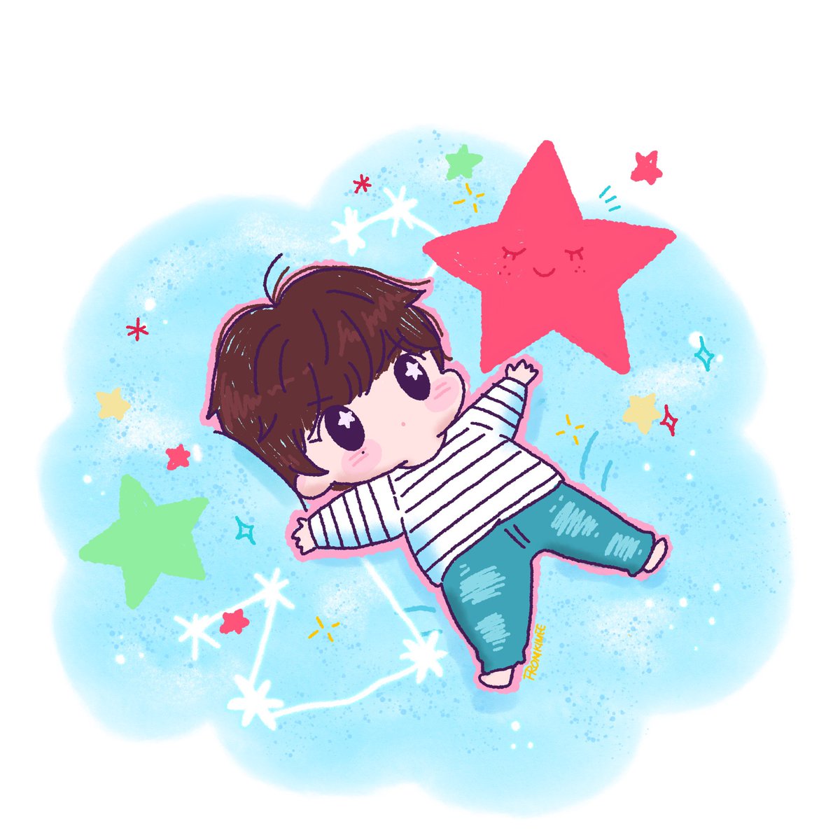 FROMKIMEE's tweet photo. 𝑳𝒂𝒕𝒆 𝑵𝒊𝒈𝒉𝒕 𝑫𝒓𝒊𝒗𝒆 

🛸　　　 　🌎　°　　🌓　•　　.°•　　　🚀 ✯
　　　★　*　　　　　°　　　　🛰 　°·　　   🪐
.　　　•　° ★　•  ☄

오랜만에 끄적인 거 가져왔어요
폭신한 구름에 누워 별 보는 키횬••💫 https://t.co/CnC9Xb8U6J