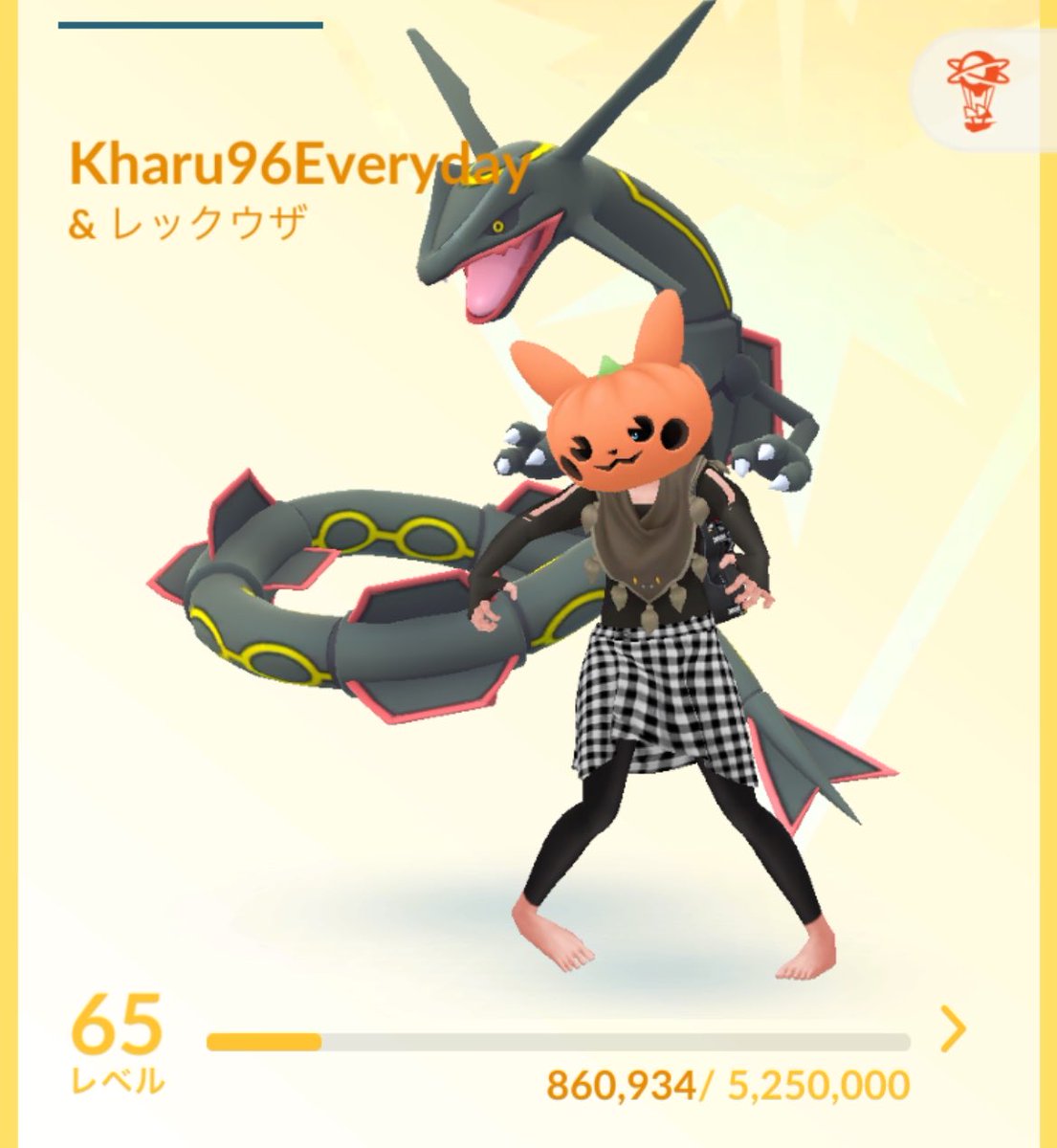 Jennifer96___'s tweet photo. ユーザー名：Kharu96Everyday
トレーナーレベル：65
主な活動地域：愛知県(来年から東京)

3年ぶりくらいに復帰した。
#ポケモンGO https://t.co/AUzJUfDo2m