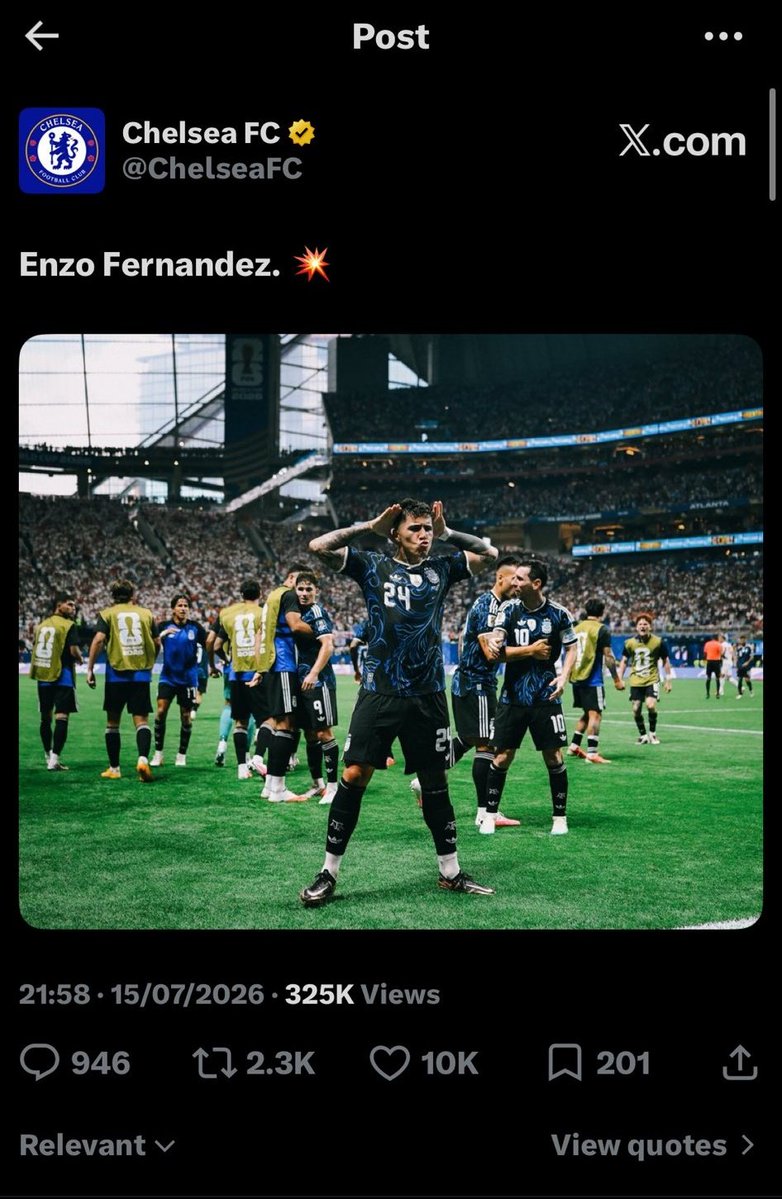 I_amMukhtar's tweet photo. Chelsea deleted this tweet. https://t.co/kAwyboos84