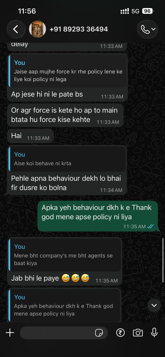 Mr__amitagarwal's tweet photo. Very disappointed with the unethical sales practices of a Niva Bupa insurance agent. After I decided not to purchase the policy, the agent started repeatedly calling and harassing me instead of respecting my decision.
@Niva_Bupa https://t.co/8oBqQJp0vR