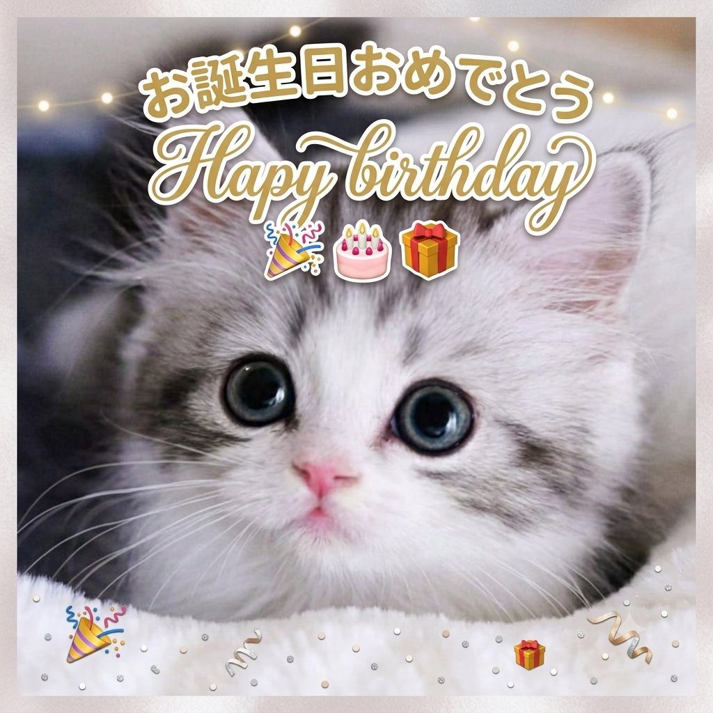 にゃんちゃん✨💫 お誕生日おめでとう🎂🎉🥰