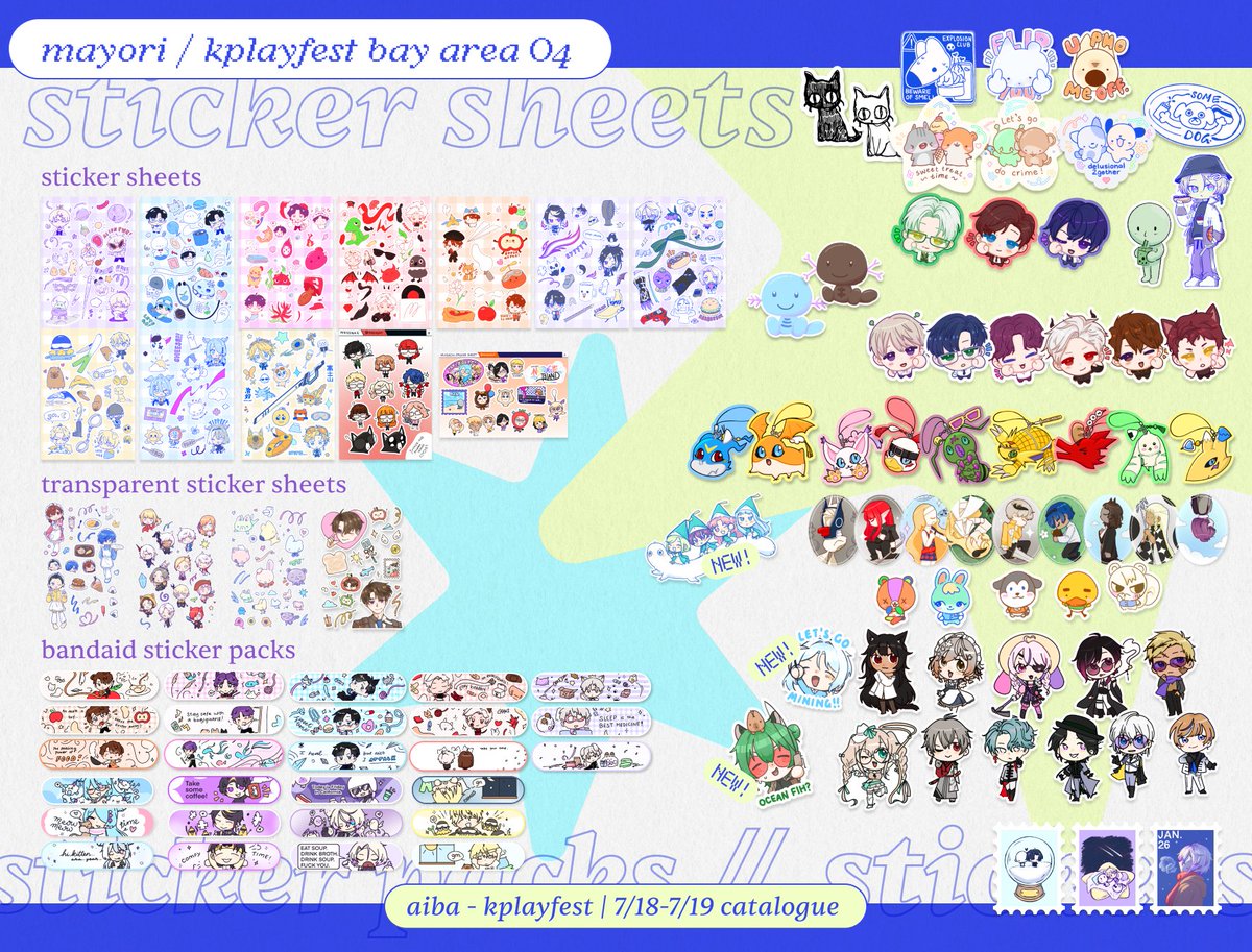 mayoyori's tweet photo. hoi hoi i'll be at anime impulse bay area / kplayfest this weekend! i'll be at o4 in kplayfest area!!

i'll be participating in some stamp rallies and have some fun lil freebies :3
#AnimeImpulseBA2026 https://t.co/YdS1fO45cS