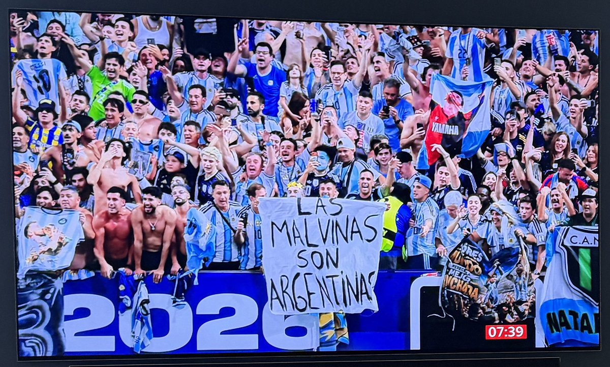 CoadFiona's tweet photo. Surely FIFA need to come down hard on Argentina turning their win into a political agenda, in clear breach of FIFAs rules? Disqualification would send a clear signal that this is unacceptable behaviour. https://t.co/MX5AycddTr