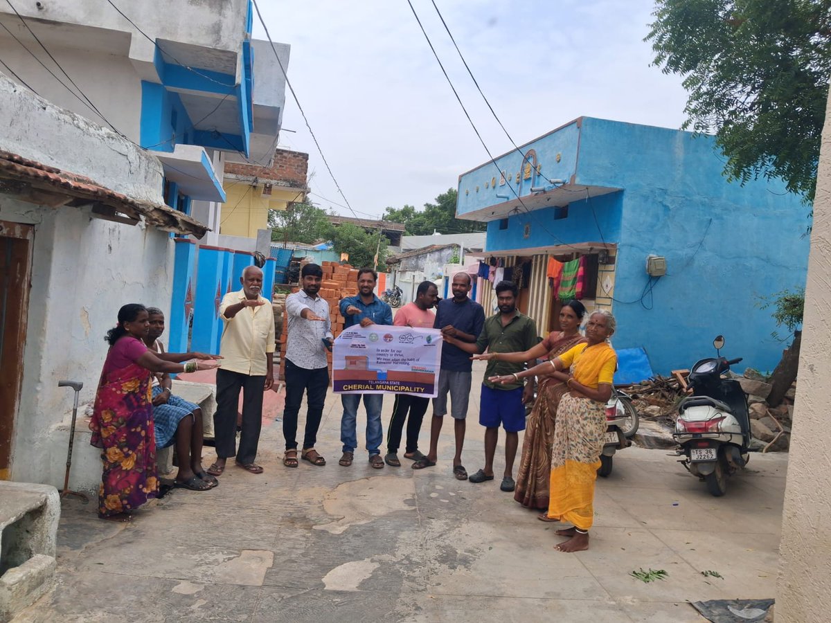 CherialM's tweet photo. 🌧️ Catch the Rain – Cherial Municipality 🌿

As part of the "Catch the Rain – Where it Falls, When it Falls" campaign, awareness programs were successfully conducted across various wards of Cherial Municipality. https://t.co/KNIixlbDPi
