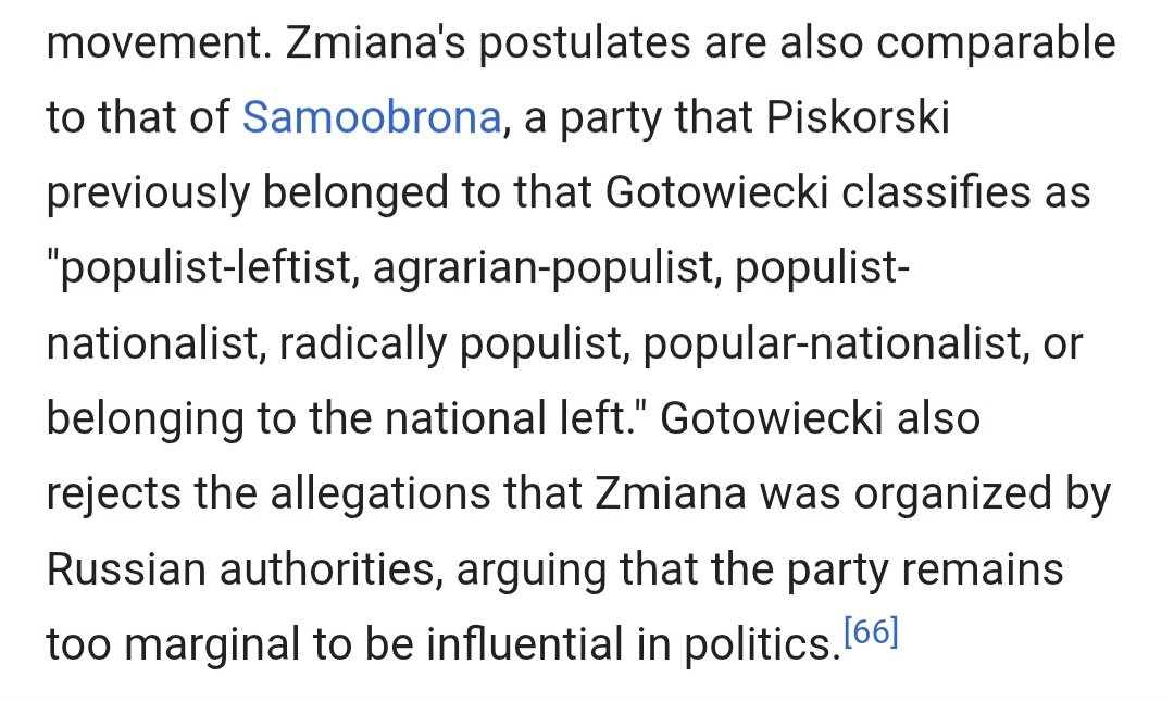 nikelra's tweet photo. @JozefEscriva @openworldpoland Nie wiem tak w sumie ale z ang wiki wynika że partia miala poglady podobne do samoobrony.
Masz pomysł czemu ludzie lewicowi mają takie dziwne ciągoty? https://t.co/NUnOvXjISr