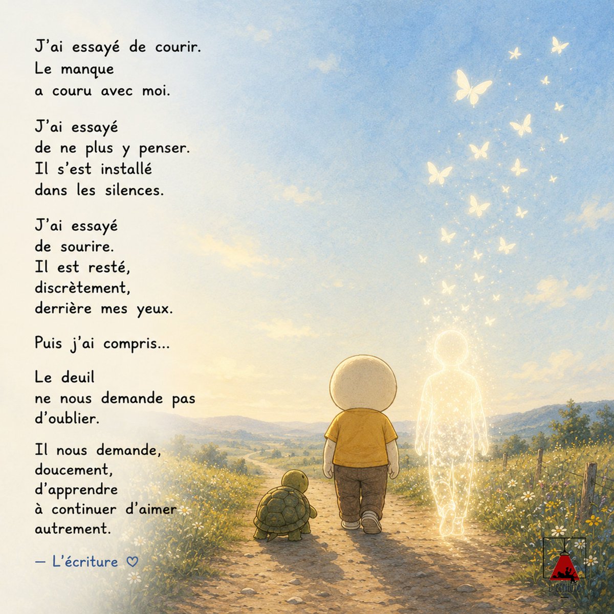 Ecriture2's tweet photo. À toutes celles et ceux qui apprennent, chaque jour, à vivre avec une absence.
Vous n'êtes pas seuls. 🤍 https://t.co/Q2QPZEdv8z