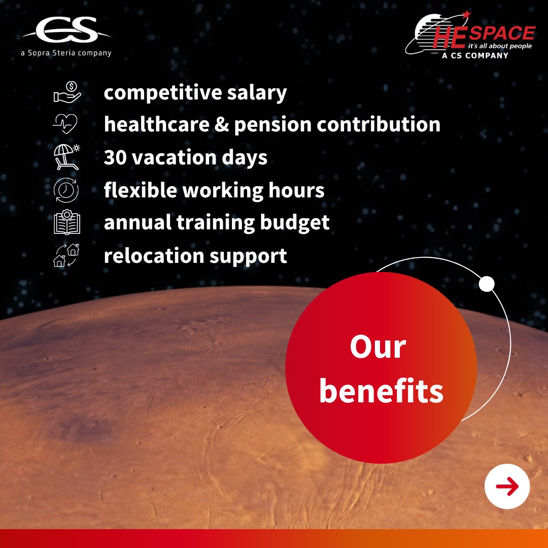 HE_Space's tweet photo. We are hiring a 𝐆𝐍𝐂-𝐀𝐎𝐂𝐒 𝐒𝐞𝐧𝐬𝐨𝐫𝐬 𝐚𝐧𝐝 𝐀𝐜𝐭𝐮𝐚𝐭𝐨𝐫𝐬 𝐄𝐧𝐠𝐢𝐧𝐞𝐞𝐫 at #ESA in Noordwijk, The Netherlands, to work on cutting-edge systems critical to the success of Europe’s space missions.

Apply here: https://t.co/hcREwCJEwm

#HESpace #CSGROUP https://t.co/bJW87pnLB8