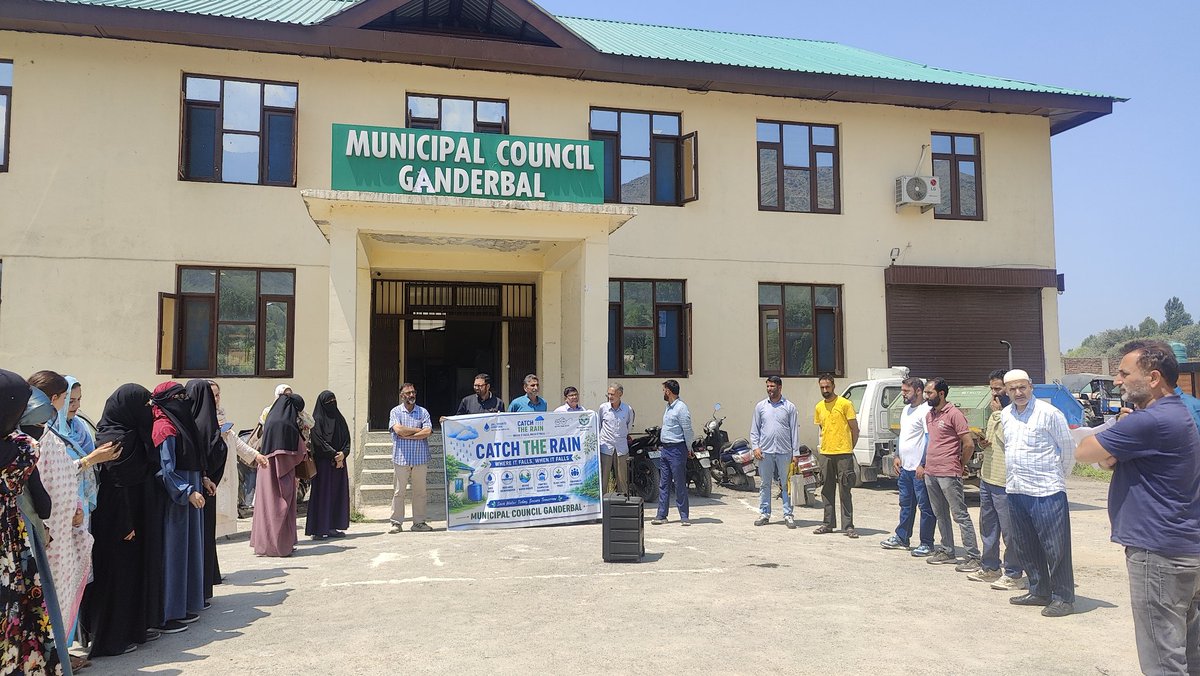mcganderbal1's tweet photo. Municipal Council Ganderbal Organises Awareness Session Under Catch the Rain Campaign

Ganderbal, July 16: As part of the Catch the Rain campaign, Municipal Council Ganderbal organised an awareness session under the Social Media Campaign initiative to promote water conservation. https://t.co/1WzXWNAqY4