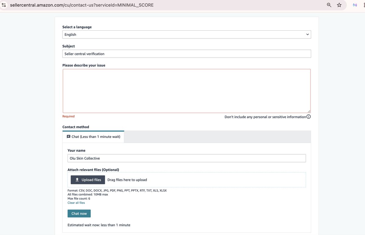 TumziB's tweet photo. Who exactly are you meant to raise an appeal with through this page? Where is the submit button? Why am I only allowed to chat to an agent when they can't help with the issue shared? Come on! This is pointless! How is anyone selling on Amazon? @amznsellerhelp https://t.co/O6IYQlo93X
