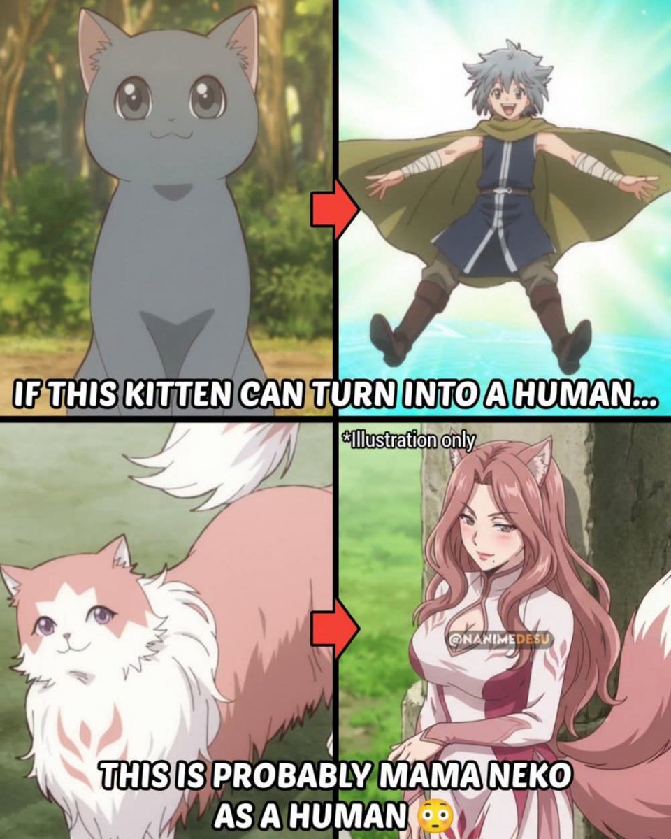 OtakuxSociety's tweet photo. Just imagine what Mama Neko would look like in her human form https://t.co/QXw4Xh84Ts
