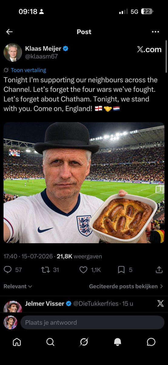 DieTukkerfries's tweet photo. Klaas Meijer, beruchte WK-jinx die telkens opnieuw aan de verkeerde kant van de geschiedenis staat. https://t.co/OKEaBopcqL