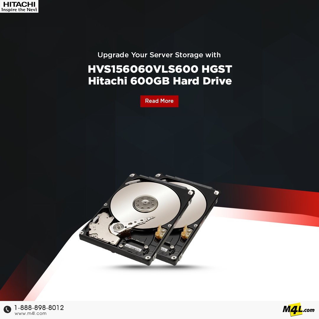 M4LOfficial's tweet photo. Upgrade your enterprise storage with the HVS156060VLS600 HGST Hitachi 600GB Hard Drive.
Read more: https://t.co/iZdIXdsmCF
#HGST #Hitachi #HardDrive #ServerStorage #EnterpriseStorage #DataCenter #ITInfrastructure #SASDrive #StorageSolutions #BlogM4L https://t.co/rnekWSjVQC
