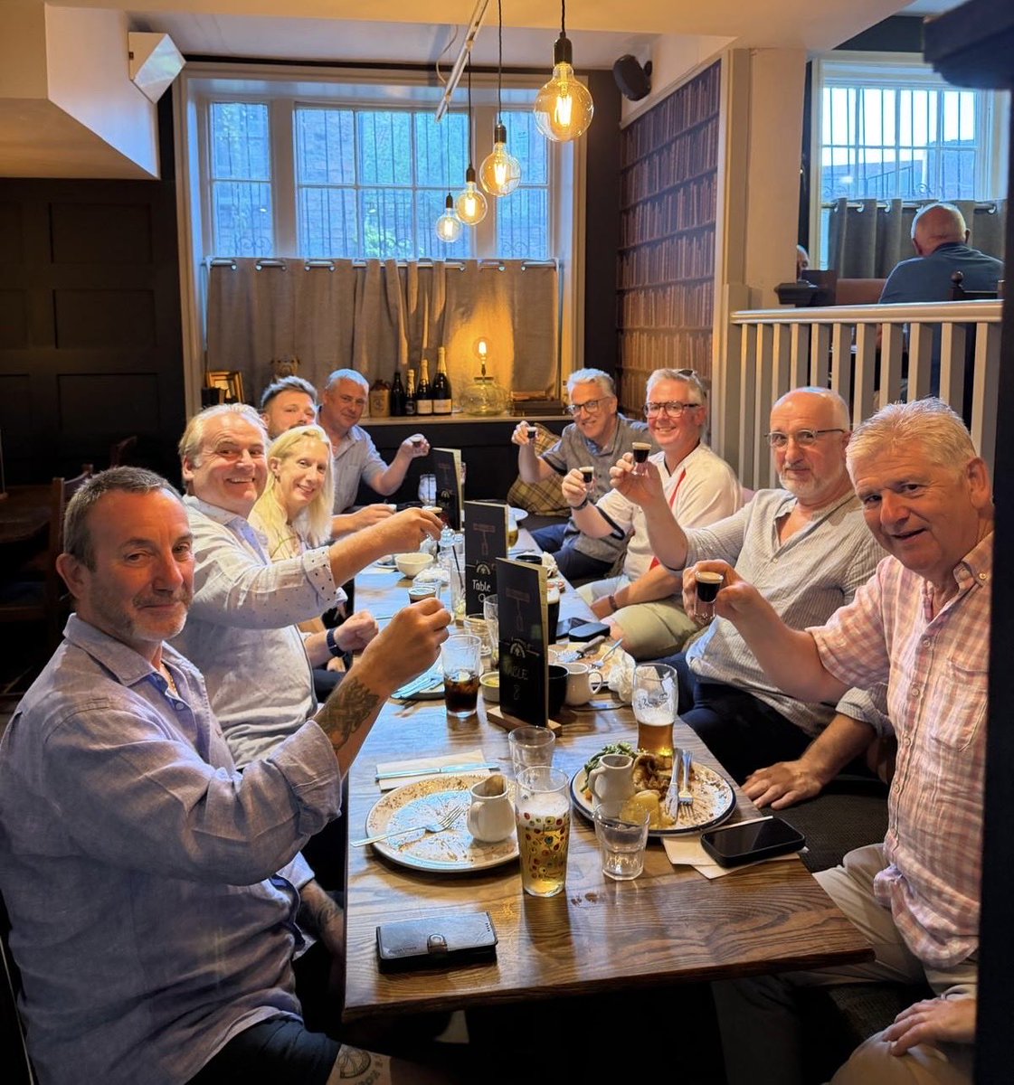 RiponRugby's tweet photo. The hard work done for another year! The Beer &amp; Music Festival Committee enjoyed a well deserved meal out last night at The Royal Oak. Cheers 🍻🥂 https://t.co/rN9pPtHeuw