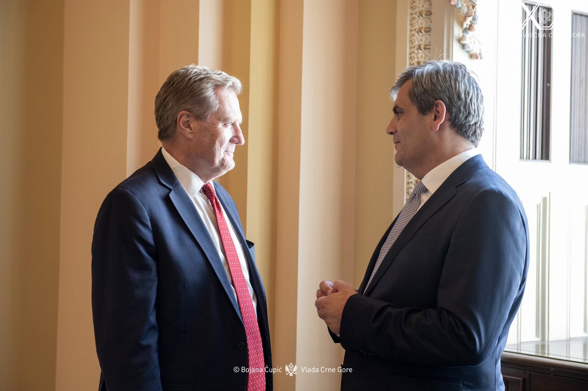 MFA_MNE's tweet photo. 🇲🇪🤝🇺🇸 
DPM & FM Ibrahimović began his visit to Washington, D.C. with meetings on Capitol Hill and at the International Republican Institute @IRIglobal

Constructive talks with Congressman Mike Turner @RepMikeTurner reaffirmed our shared commitment to strengthening the 🇲🇪-🇺🇸 partnership, advancing the Montenegro Caucus, supporting Montenegro's 🇪🇺 path to EU membership, and expanding cooperation through the forthcoming G2G Agreement.

➡️ A meeting with @IRIglobal Regional Director Stephen Nix @stephennix underscored the importance of democratic reforms, the rule of law, and resilient institutions as the foundation of Montenegro's European future.