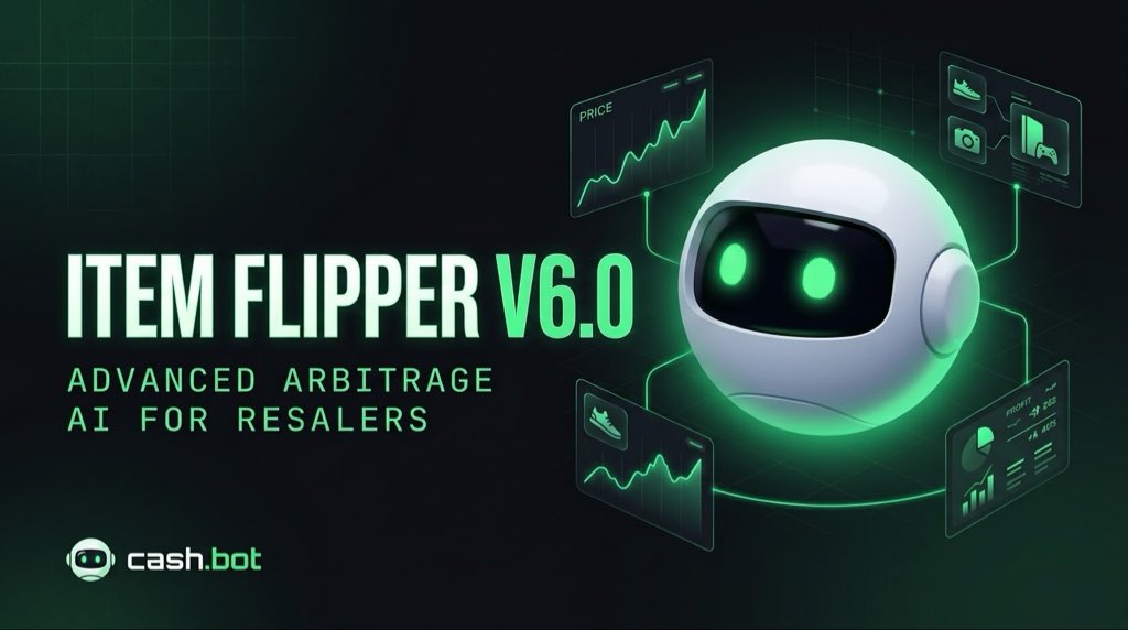 cashbotx's tweet photo. NEW! ITEM FLIPPER V6.0 - ADVANCED ARBITRAGE AI FOR RESELLERS! 🎁🚀📈

ITEM FLIPPER 6.0: https://t.co/hobScF00ix 

Want me to keep doing this for free? Consider donating! Even $1 is a big help! 🍻❤️ Donate as little as a $1 (completely optional): https://t.co/0fzSyIGIWB https://t.co/lmlIEBnsUp