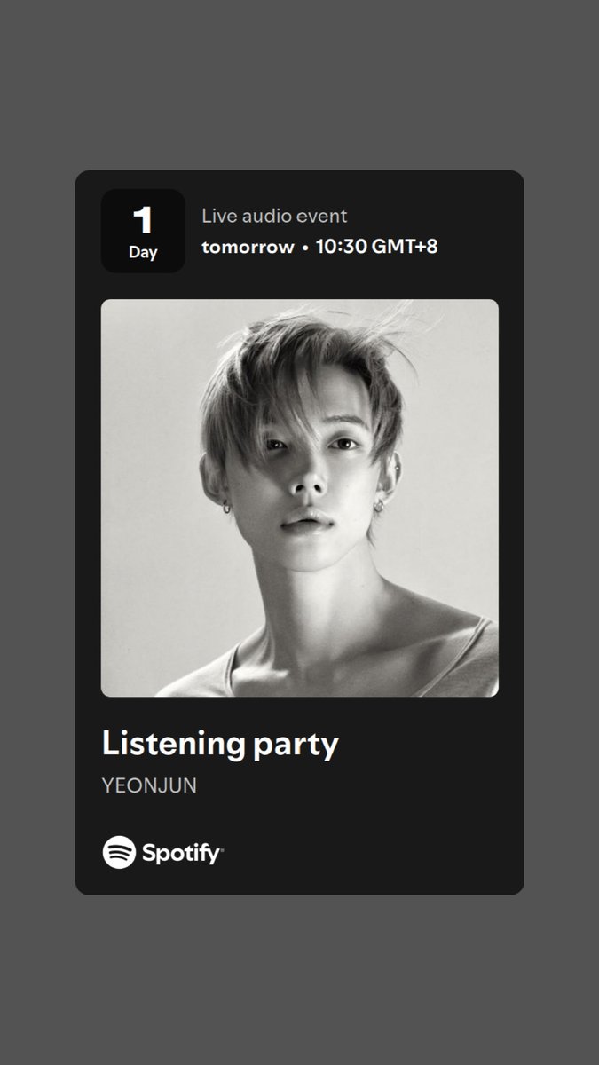 SpotifyKpop's tweet photo. keep it cool enough —that's rule number one on @TXT_bighit YEONJUN's Listening Party

RSVP at the link below to join the Listening Party hosted by YEONJUN now!

July 17, 11:30AM KST: https://t.co/YWePS1ZJX4 

*available only for Premium users in select regions https://t.co/96PivahkK2