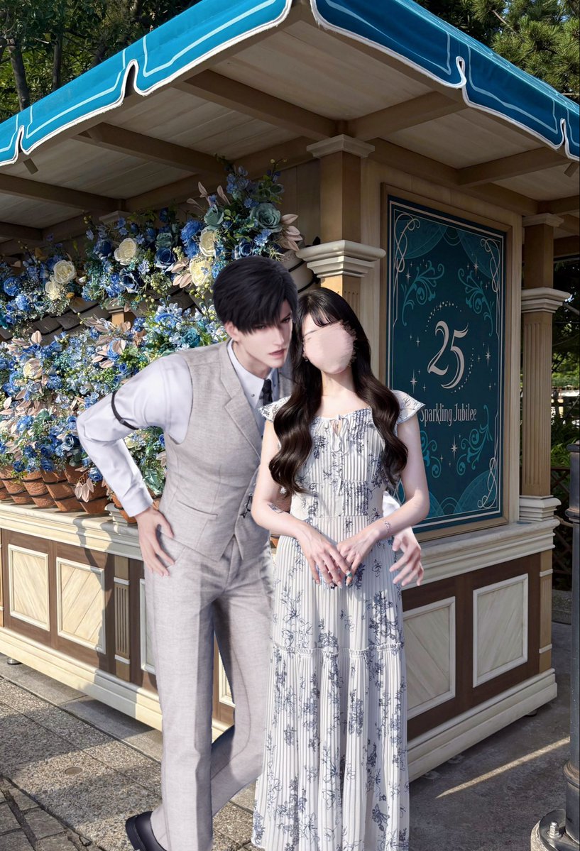 kx5lk's tweet photo. レイ先生とディズニー🏰🧊

鬼暑くて大変だったけどレイ先生の周りは涼しくてさすが~⋆.˚
 #恋と深空 https://t.co/JXdoHcwISo