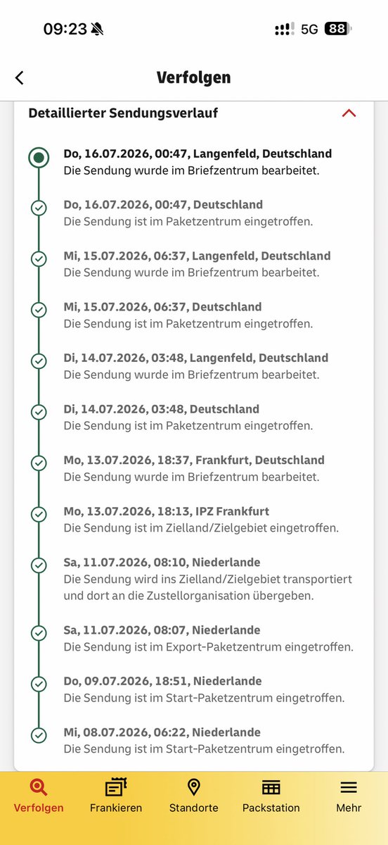 DasFxtheOne's tweet photo. @DHLPaket Guten Morgen - irgendwie ist seit Anfang des Jahres böse der Wurm bei euch drin - und aktuell schon wieder … https://t.co/ZvKcpBJpbT