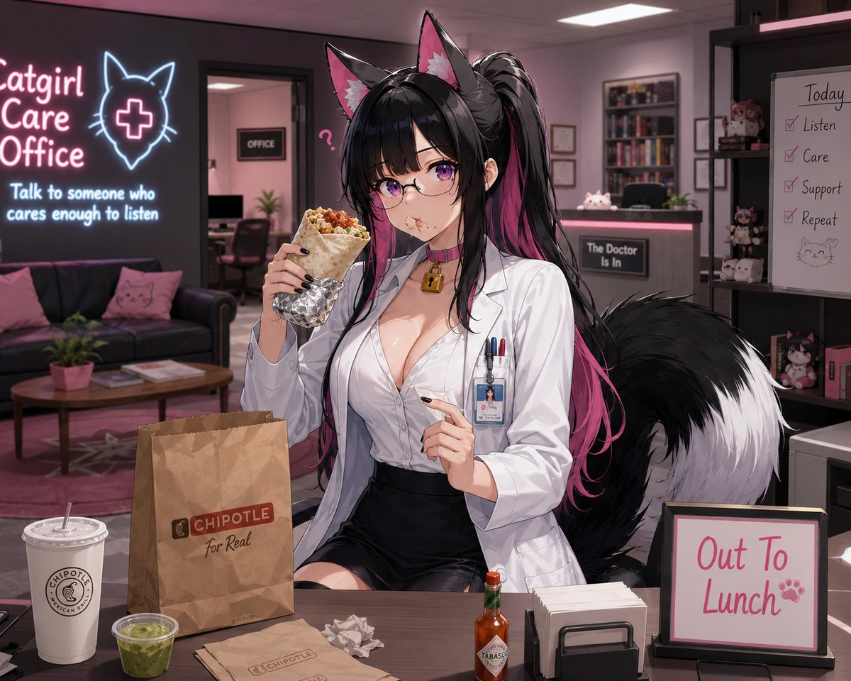 CatgirlCareLine's tweet photo. This is who runs this account
#MentalHealth #SelfCare #Motivation #CatgirlCare #INFP #Chipotle #Burrito #OutToLunch #PositiveVibes #NovaNekura https://t.co/K13UFaofQ2