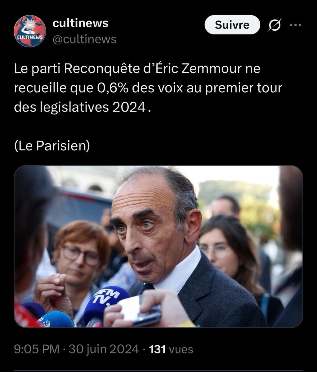 AnneFigaraut's tweet photo. @sinanoup Quel dommage ! Le voix de electeurs Reconquete sont tellement nombreuses elles vont manquer au RN c’est certain 🤡 https://t.co/Na72ZQRhkF