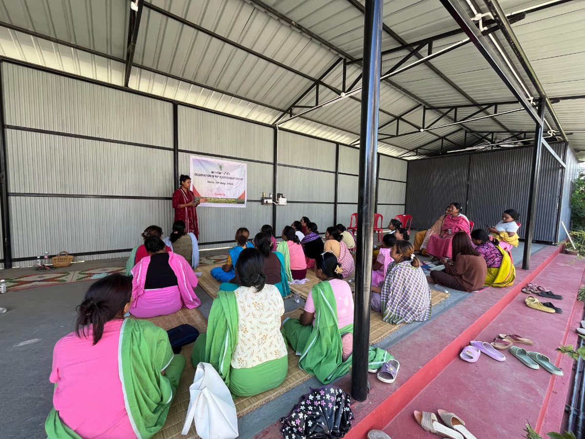 KvkManipur's tweet photo. Celebrating the 98th Foundation Day of ICAR 
Organized by KVK Thoubal 16/7/2026
The celebration marked with:
✅ Tree Plantation Drive
✅ Live telecast of ICAR Foundation Day program
✅ Training Program on Natural Farming for farmers
#PMO #ICAR #SMD #ICAR- ATARI Zone VII, Umiam https://t.co/ywZ9gwpiCH