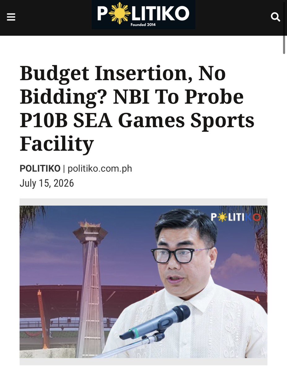 jesusfalcis's tweet photo. ⚠️ OMG kaya pala malaking kaso ang 2019 SEA Games is not just because it involves ₱10 Billion but because of BIG questions:

(1) bakit walang bidding
(2) fake ba yung joint venture
(3) insertions ba yung funds, and
(4) was it a behest loan?

Pang PLUNDER yang mga yan!

LAGOT. 😂 https://t.co/VyovfLeiw2