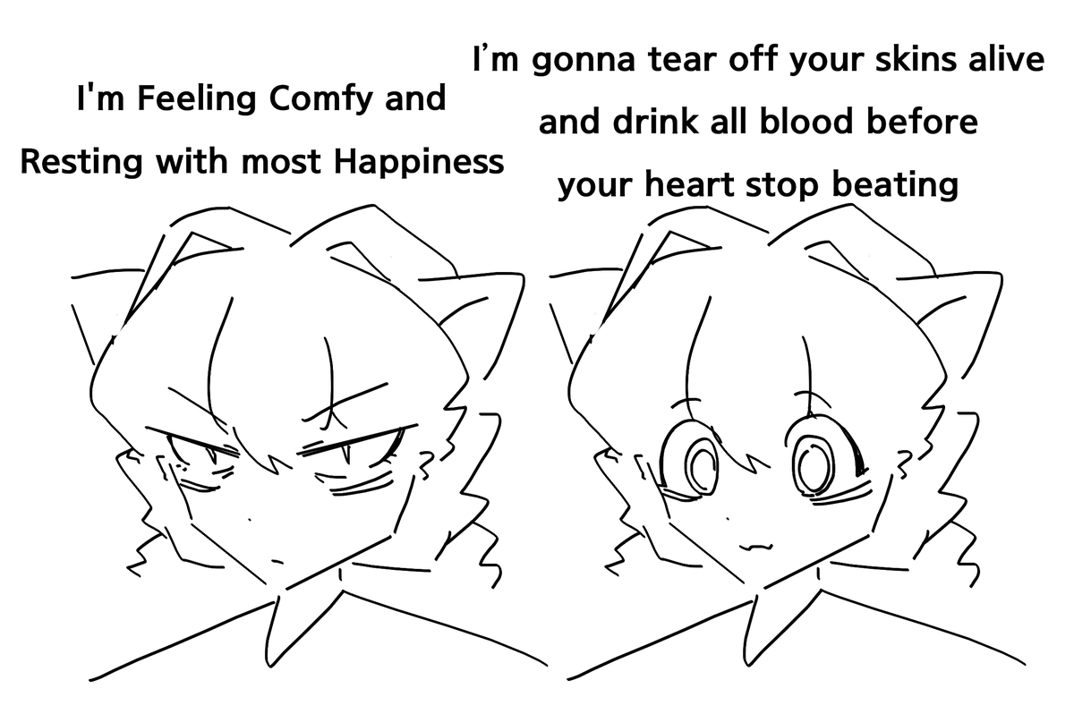 K_413775's tweet photo. Cat Face Lore https://t.co/6bWeSOlQRq