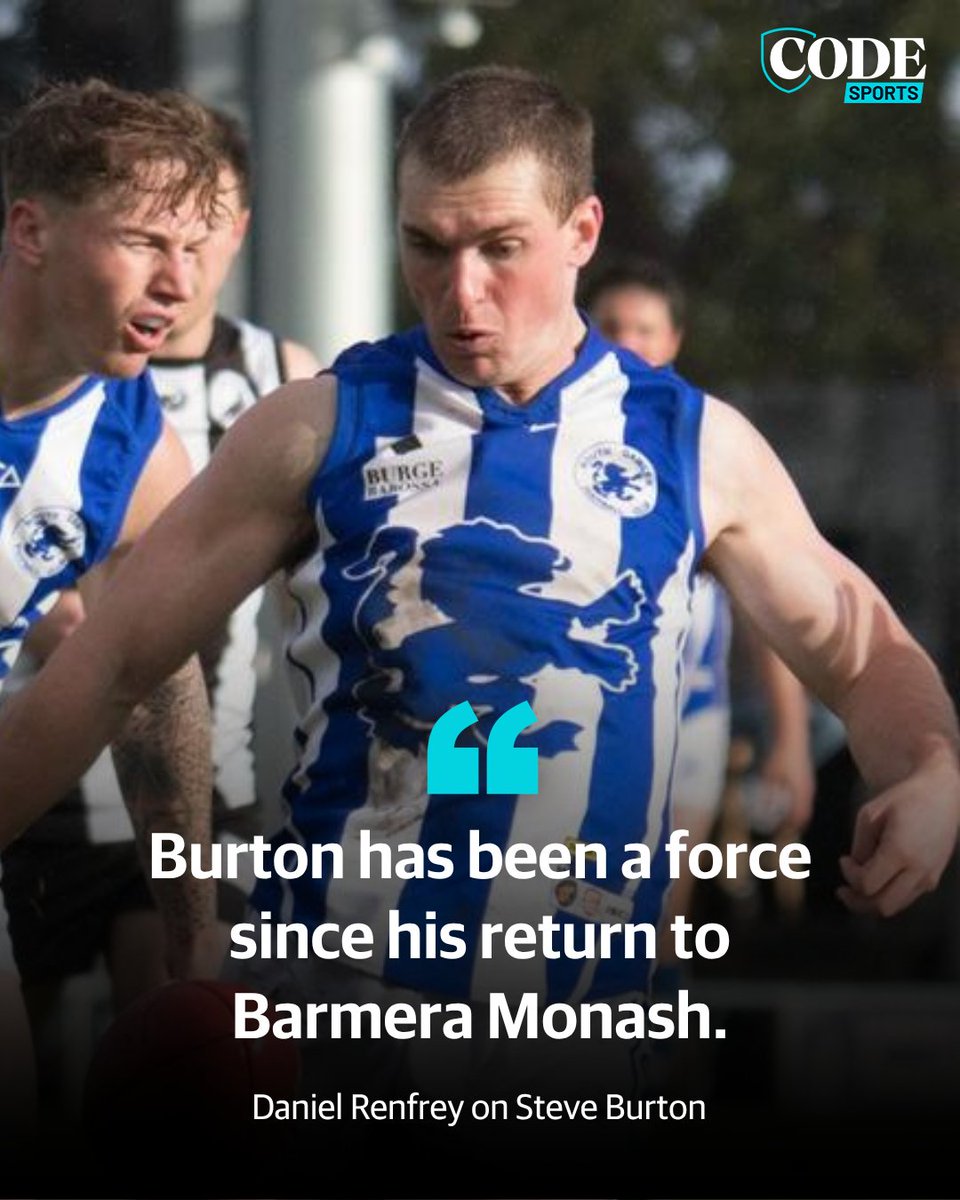 TheTiserSport's tweet photo. Steve Burton has been phenomenal in Bamera Monash colours — but is he the region's best footballer?

The Riverland's top 30 players ranked 👉 https://t.co/cPHz7gC7q7 https://t.co/pCFmborMvI