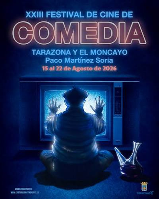 aragonradio's tweet photo. 🎬🍿 ¡Vuelve el Festival de Cine de Comedia de Tarazona! ✨

Del 15 al 22 de agosto, la comedia en español se cita en la 23.ª edición del certamen de Tarazona y el Moncayo.

El cartel: Una genialidad de Caye Casas que une Poltergeist con el mítico Paco Martínez Soria en clave de humor. 📺😂

La cita: Vicente Pallarés entrevista al director del festival en Aragón Cultura para desgranar todas las sorpresas de este verano. 🎙️☀️

🎧https://t.co/7rUbIQYItB

#AragónCultura #FestivalTarazona #CineEspañol #Comedia #Tarazona #PacoMartínezSoria #CulturaAragón #Pódcast