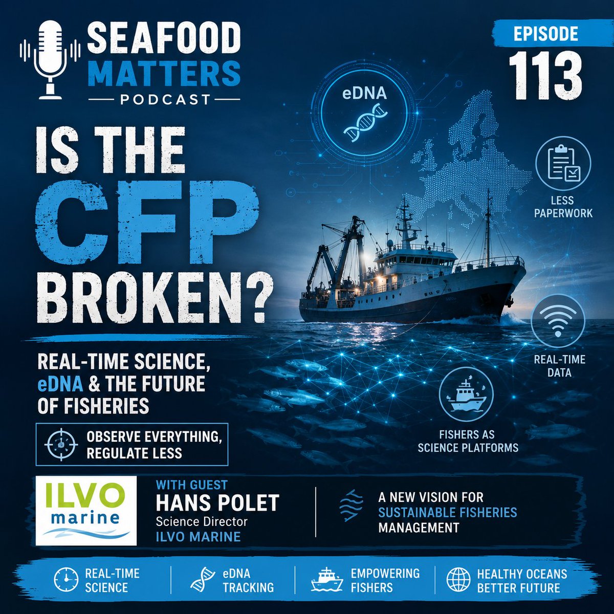 jim_cowie's tweet photo. Is the EU Common Fisheries Policy broken? Hans Polet argues the future lies in every fishing vessel becoming a scientific observation platform. #SeafoodMatters #Fisheries #eDNA #CFP https://t.co/Kbwv2Mh8yp