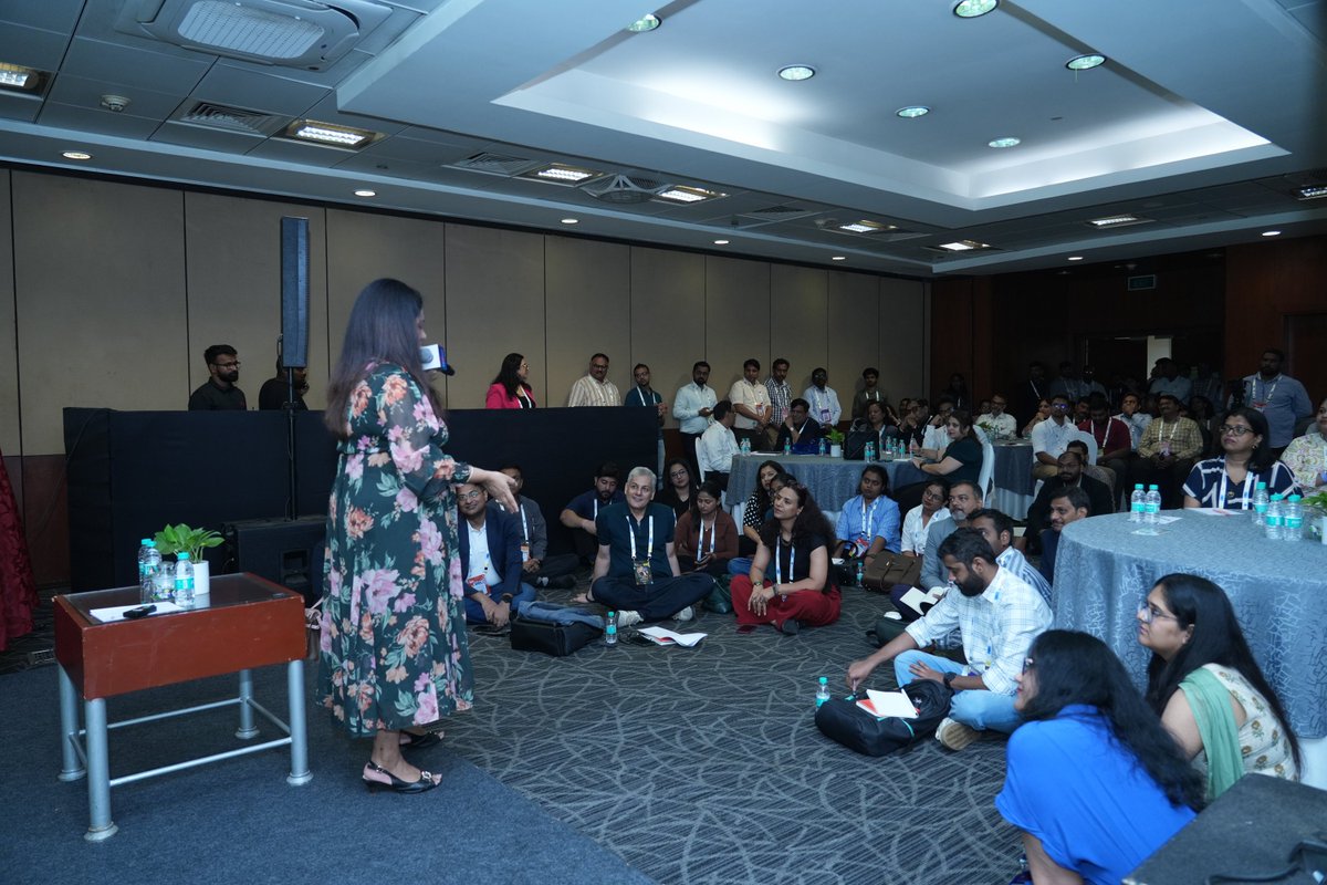 SHRMindia's tweet photo. Can storytelling be learnt?

This workshop proved that it can.

At #SHRMUnConference, Monika Tandon, Business Storytelling Coach & Founder, Katha Pachisi – The Story Bank, took participants through the building blocks of business storytelling, helping them discover how emotion, voice, and presence can transform everyday communication into meaningful leadership conversations.

#BlockbusterOfWork