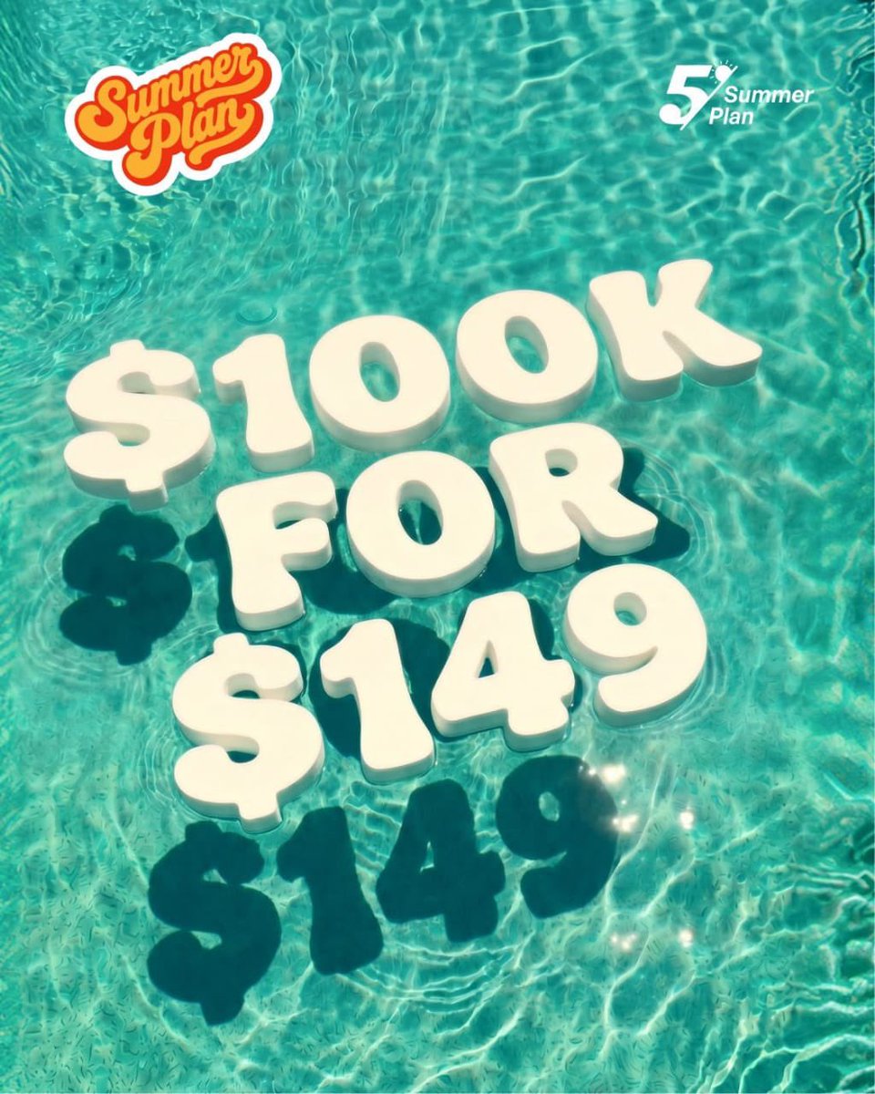 katsinawafx's tweet photo. If I lost everything today, just give me a laptop, Phone, and a @the5erstrading $100K account.

I’ll be back on top in 3 months. https://t.co/618VV9q9kB