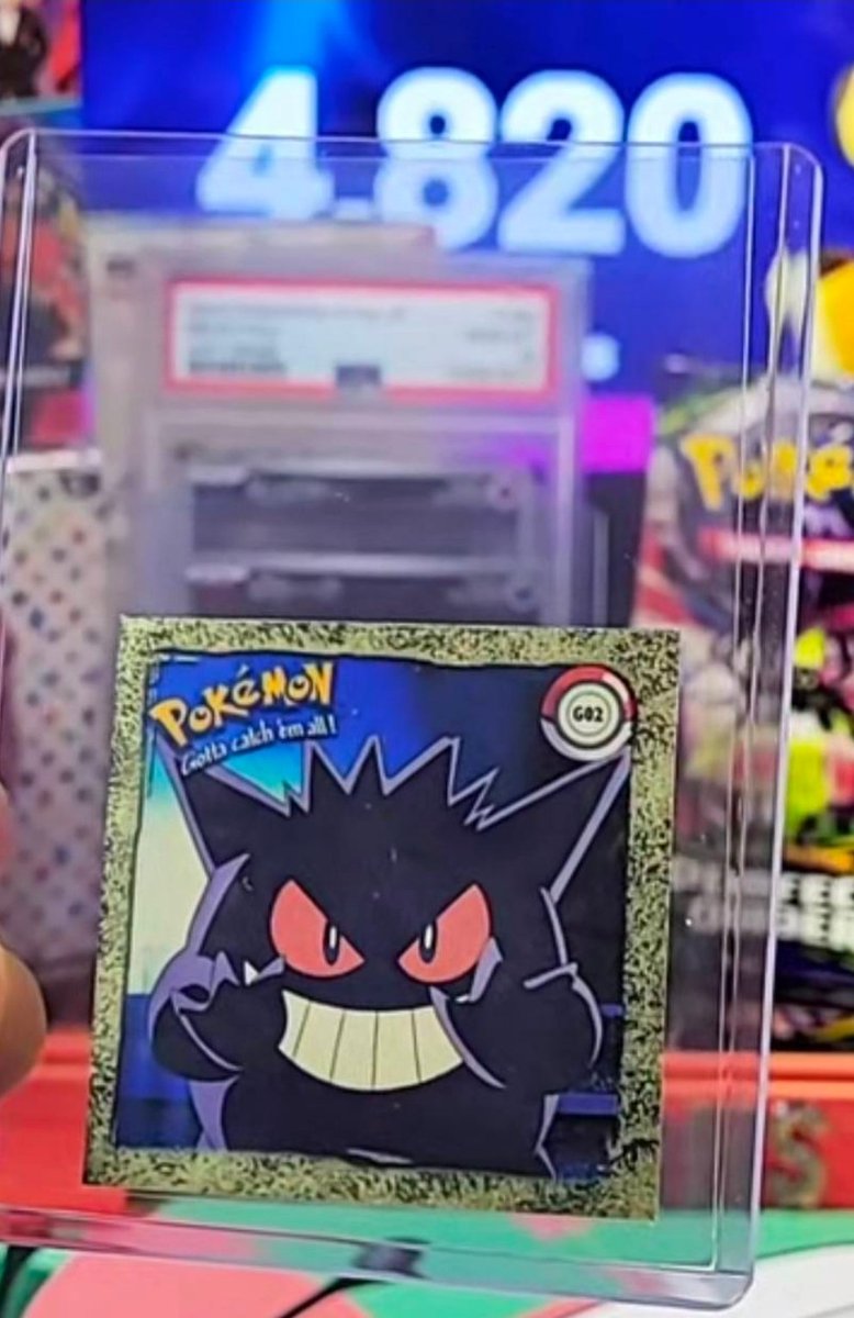 ThornsWarehouse's tweet photo. Gold Gengar secured on stream tonight! 💜✨

​This Artbox G02 gold border sticker looks so clean in person. The nostalgia is real with this one!

​#Pokemon #PokemonTCG #VintagePokemon #Gengar https://t.co/dICQjcn9GZ