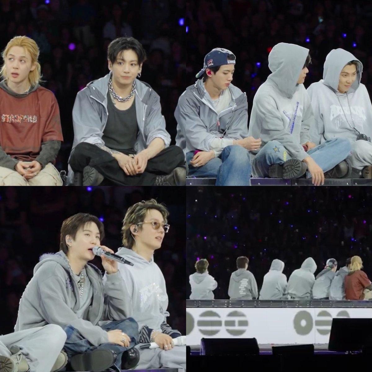 btsdaily77's tweet photo. It never fails to make me emotional whenever BTS talks about being together again. 🥹💜

Jin: These guys are the best, you know? I’ve done promotions and even toured without the others before, and there was a lot of pressure there. There was this fear in the back of my mind. Performing without them taught me something—how grateful I am that we get to do this together and how much it means to me. When I’m with them, we end up laughing our way through everything, and onstage, too, I’m so happy that I just can’t help smiling.

Jimin: Reuniting like this was a vivid reminder of just how grateful and happy I am that all seven of us get to perform together. I think seeing all seven of us onstage together from start to finish during this tour says everything about how we see our group and how we feel about each other.

j-hope: With our group, you could never replace any of the members. Each of us has our own role to play, and there’s a kind of beauty you only get when we’re all lumped together. And more than anything, I think there’s this connection with people all over the world that only exists when all seven of us are together. Since this tour is our first time being back with our fans in a long time, we wanted to give them as much time with the whole group as possible. That’s really all there is to it.

SUGA: I’m just grateful that, even 13 years later, we still get to go on tour and keep being singers.