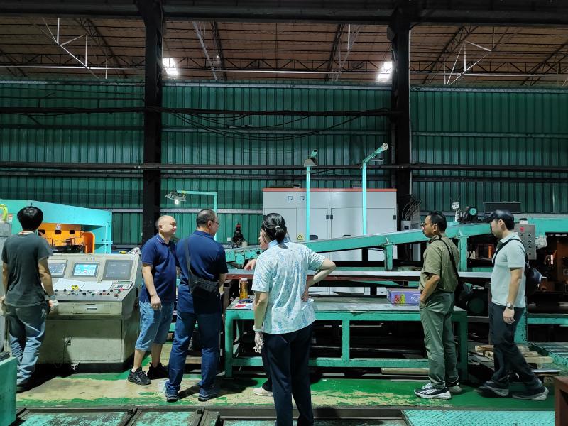 LMSslittingline's tweet photo. We were honored to welcome a distinguished customer delegation from Indonesia to our manufacturing facility for a comprehensive factory visit and upcoming slitting line and cut to length line project discussion. https://t.co/tdE6vZE06t