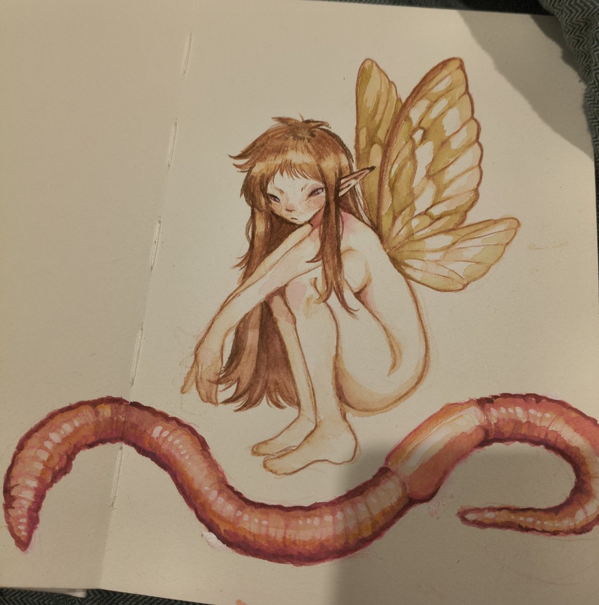 plecomimi's tweet photo. worm girl wip https://t.co/veGfi7DV17