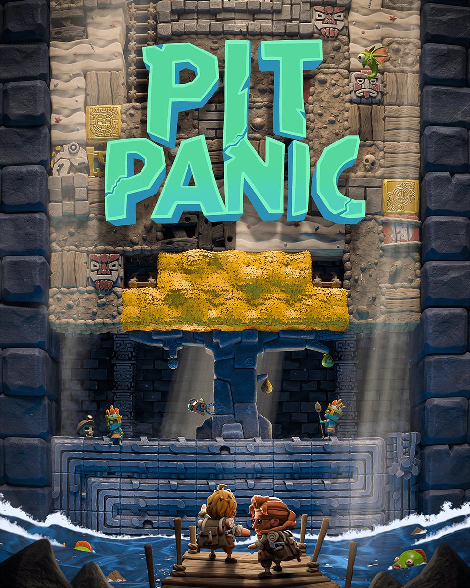 WarhorseStudios's tweet photo. Let us introduce you to Pit Panic! Created by our friends at @flyingratstudio here in Prague.
Can you escape a sinking Aztec temple in this rogue-like arcade platformer?

Oh, and did we mention there’s some #KCD2 cosmetics hidden in there? 👀
It releases today!

#NewGame #CzechGames